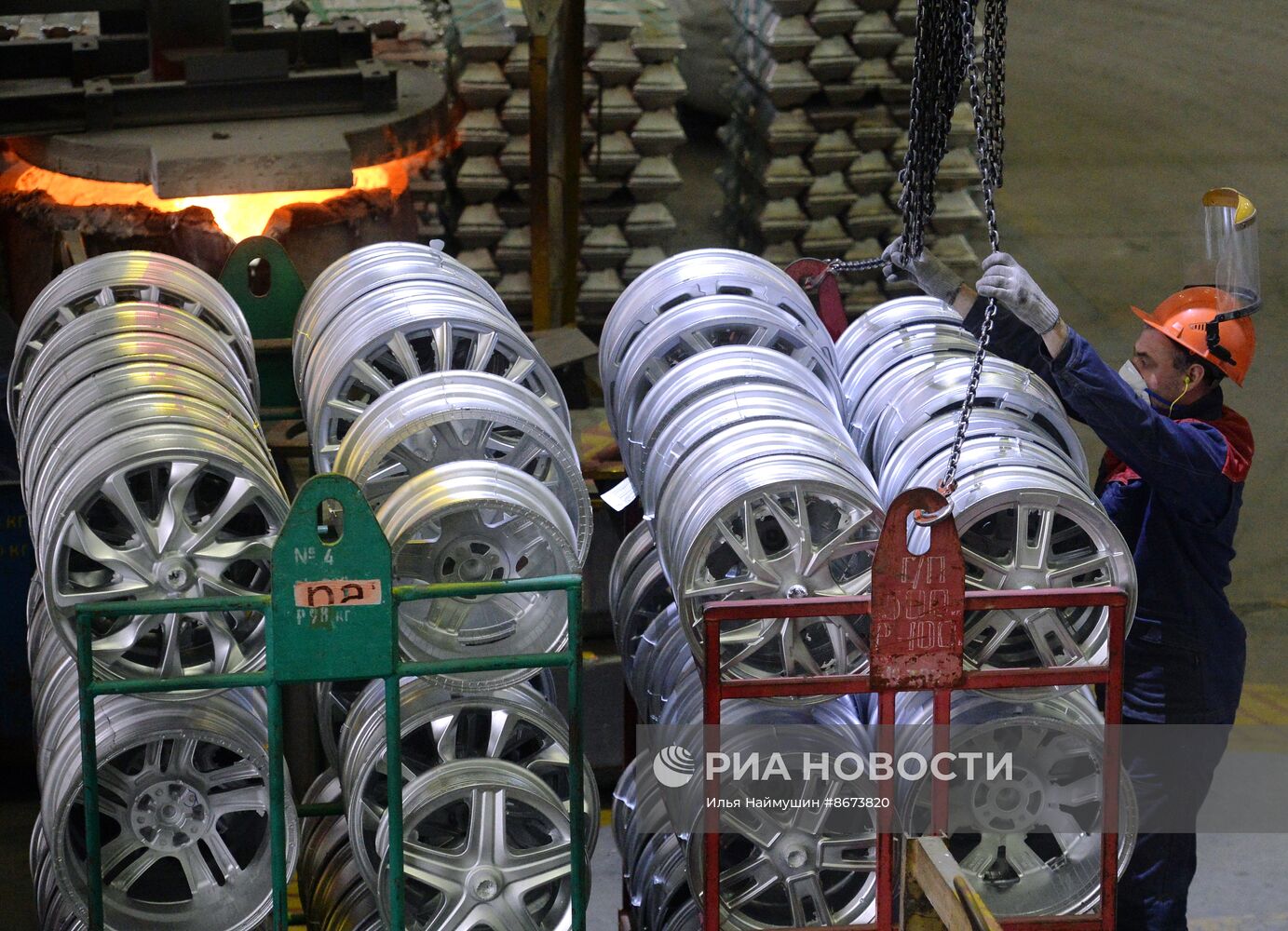 Производство литых дисков для автомобилей на заводе "СКАД"