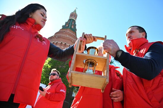 Международная акция "Огонь памяти" в Москве