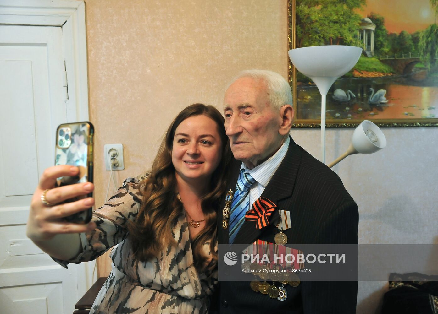 Ветеран Великой Отечественной войны С. Жмылев