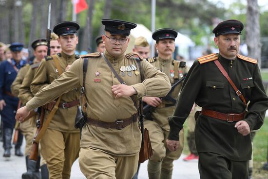 Историко-патриотический фестиваль "Знамена Славы" в Севастополе