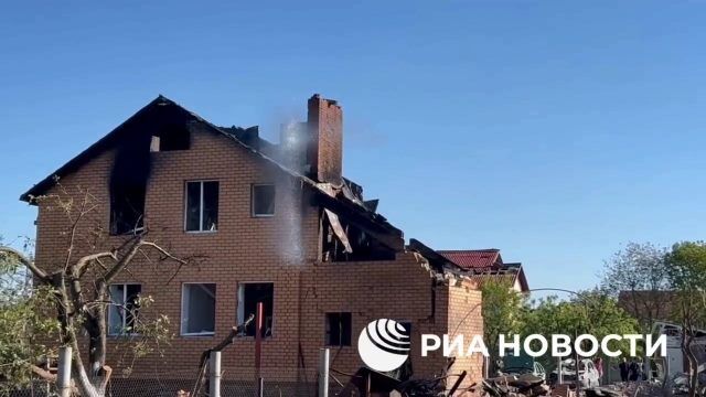 Жилые дома в Белгороде после взрыва