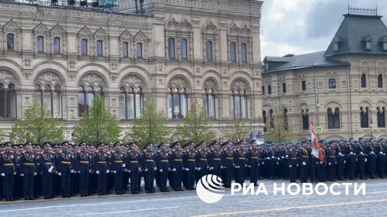 Репетиция парада Победы на Красной площади