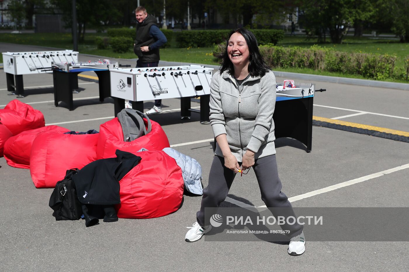 Выставка "Россия". Зарядка на площадке "Спортивная Россия" с победителем Кубка России по роуп-скипингу Юрием Данильченко