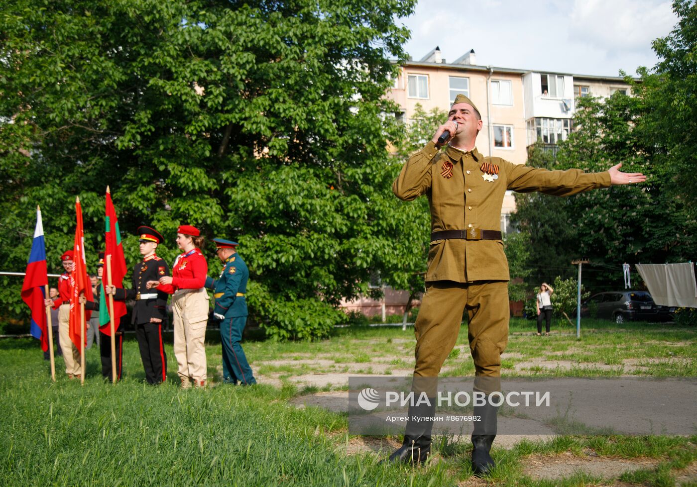 Поздравление ветеранов ВОВ с наступающим Днем Победы