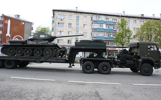 Акция "Парад у дома ветерана" в Казани