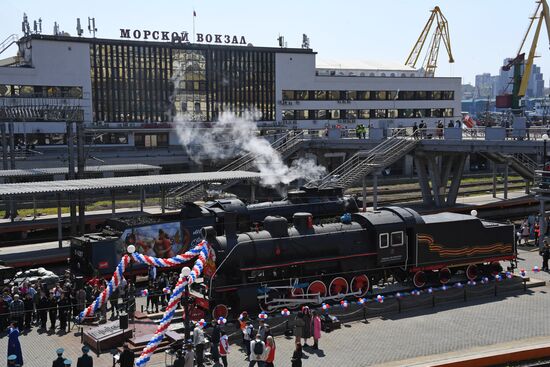 Прибытие "Поезда Победы" во Владивосток