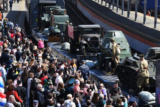 Прибытие "Поезда Победы" во Владивосток