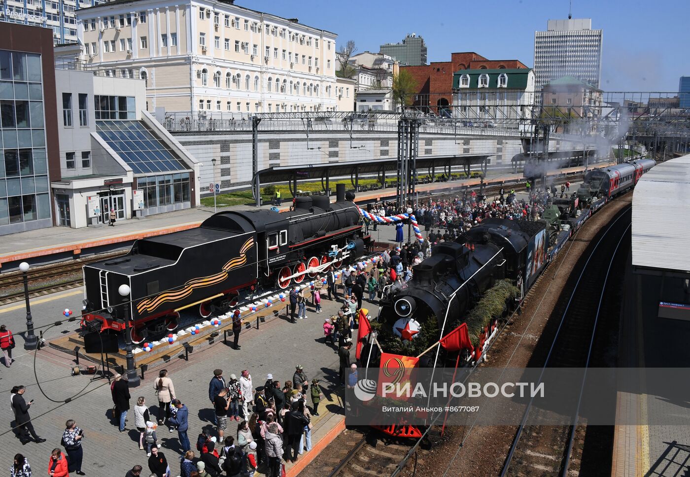 Прибытие "Поезда Победы" во Владивосток