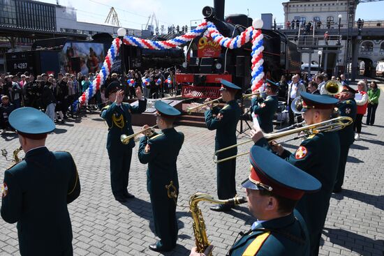 Прибытие "Поезда Победы" во Владивосток