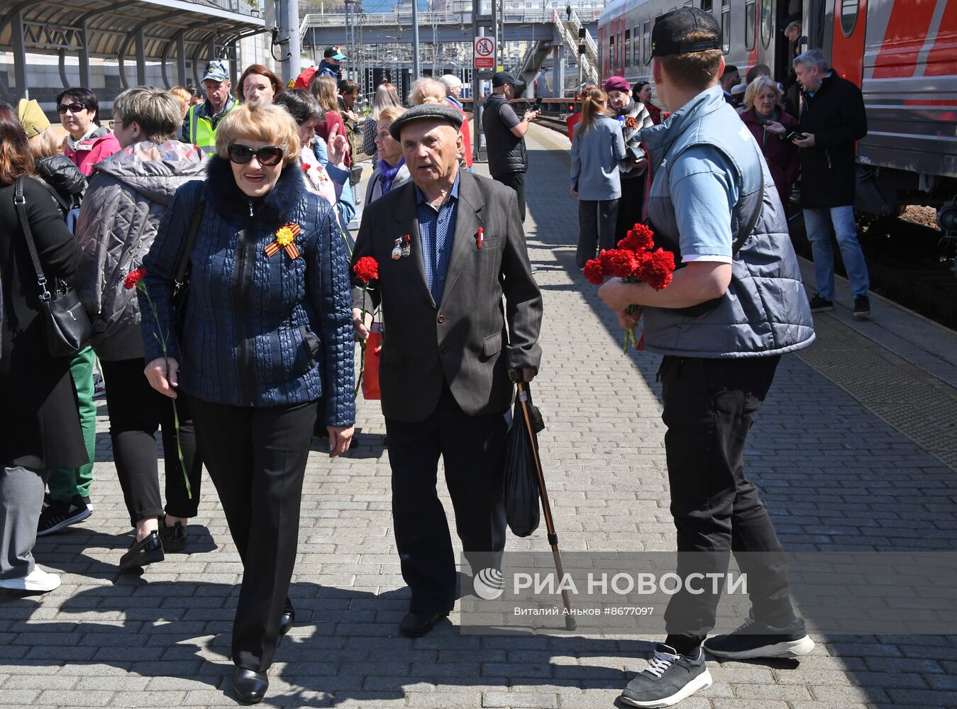 Прибытие "Поезда Победы" во Владивосток