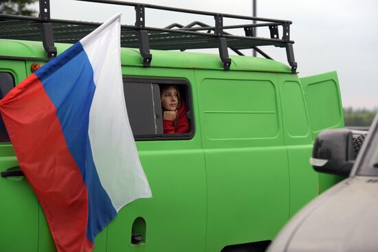 На мемориале "Саур-Могила" провели акции ко Дню Победы