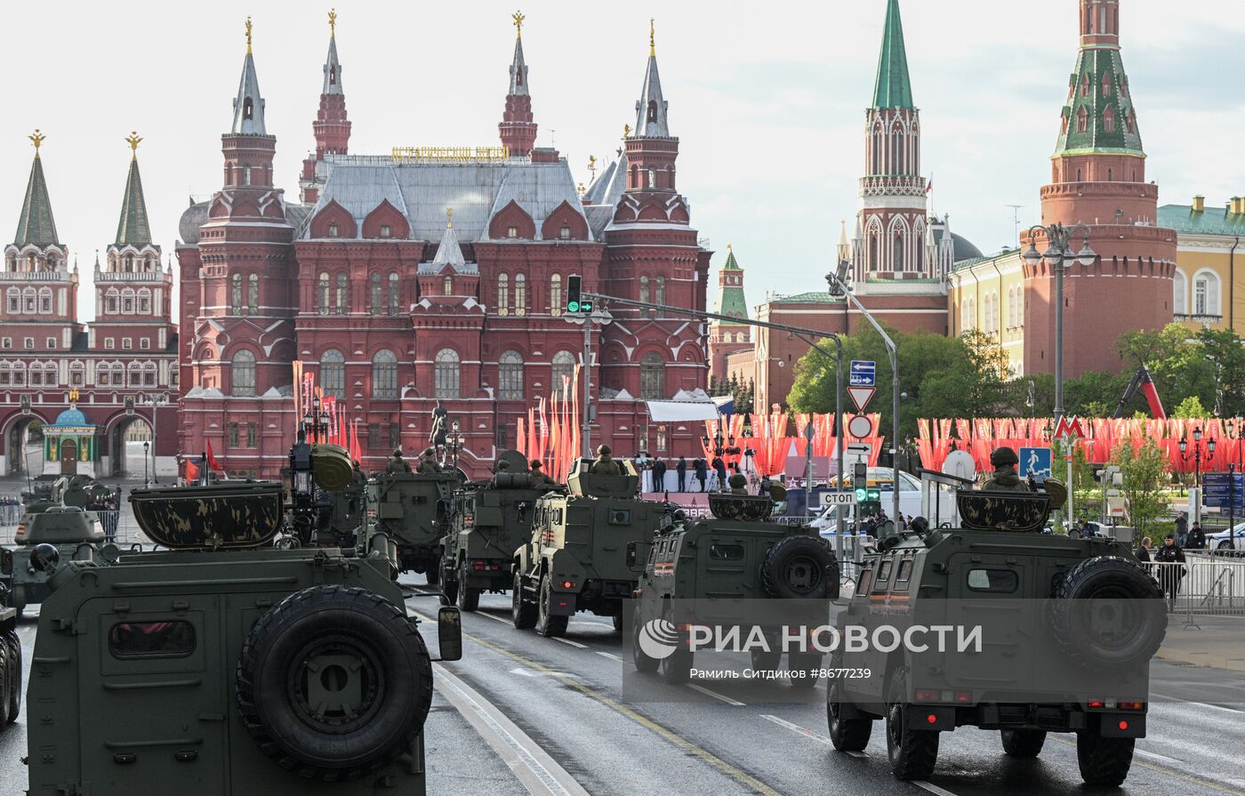 Генеральная репетиция парада к 79-летию Победы в Великой Отечественной войне