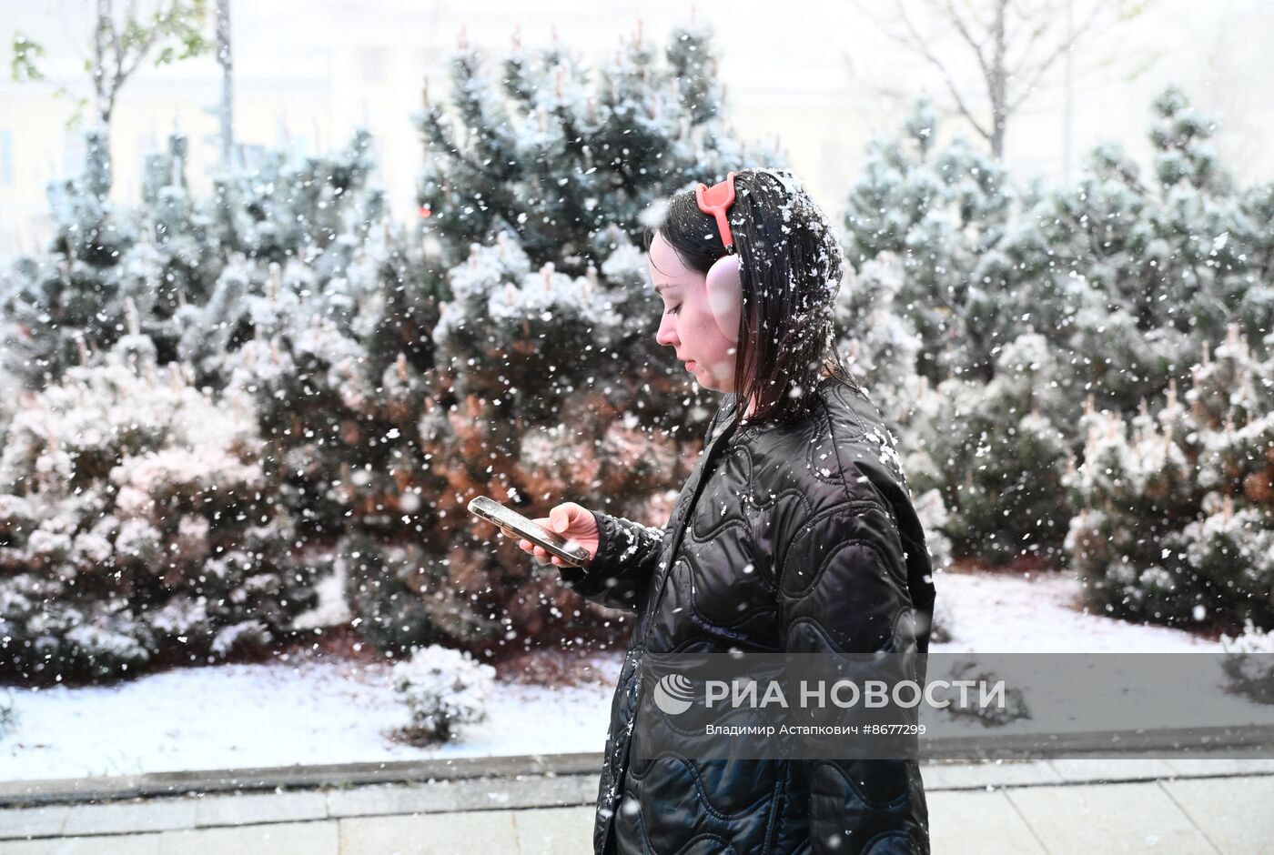 Снег в Москве