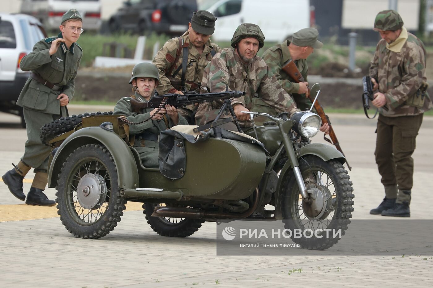 Историческая реконструкция эпизода битвы за Берлин