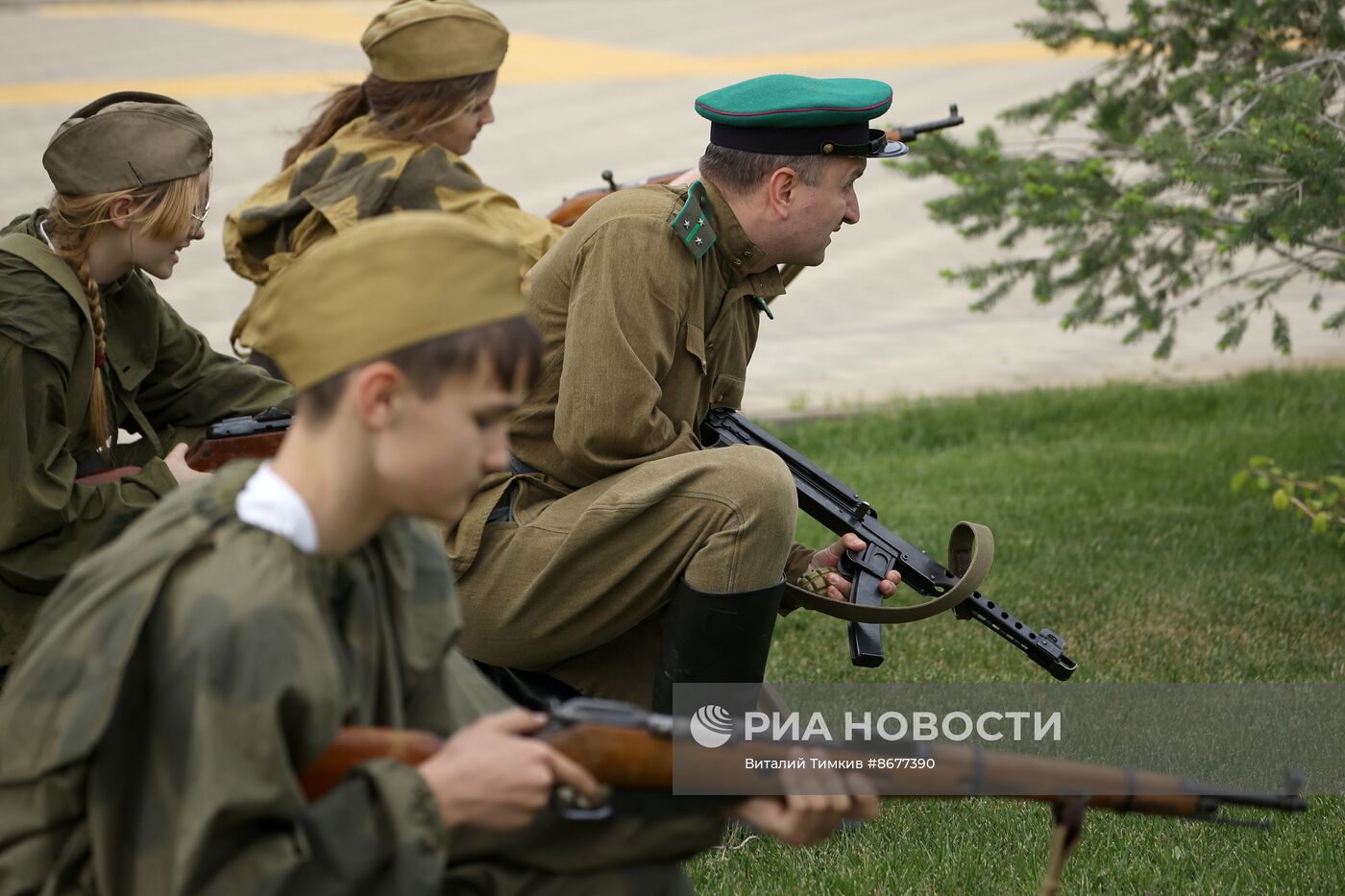 Историческая реконструкция эпизода битвы за Берлин