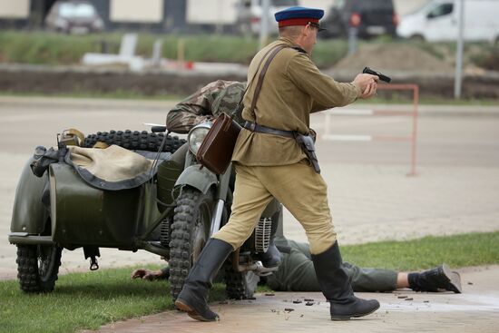Историческая реконструкция эпизода битвы за Берлин
