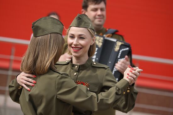 Историческая реконструкция эпизода битвы за Берлин