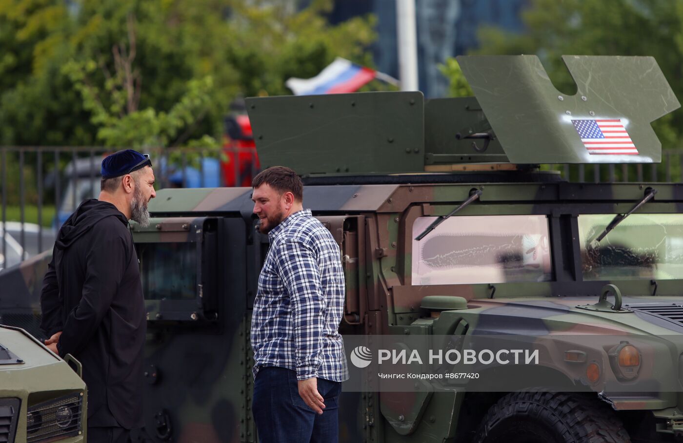 В Грозном открылась выставка трофейной техники из зоны СВО