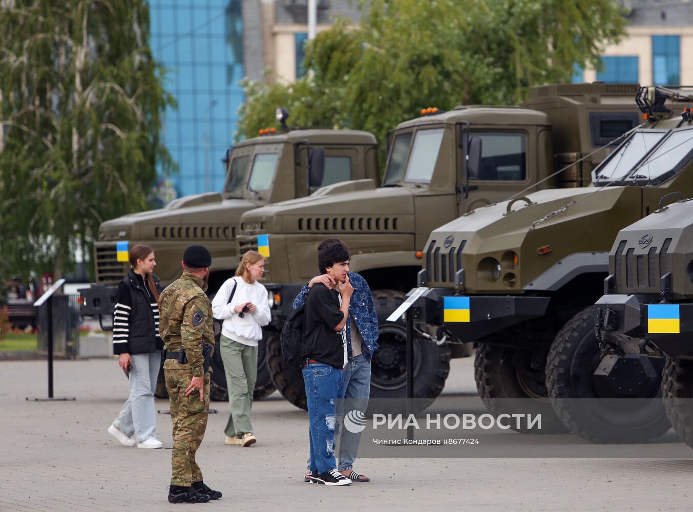 В Грозном открылась выставка трофейной техники из зоны СВО
