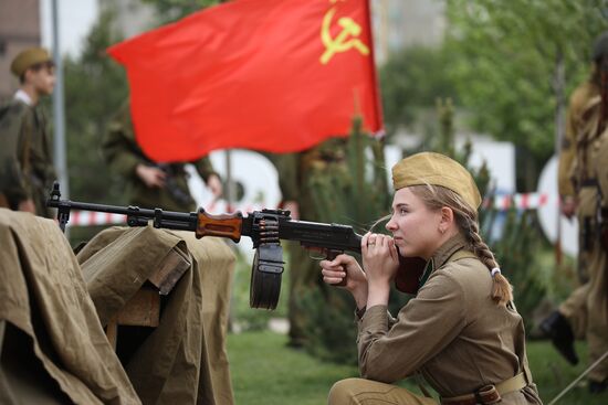 Историческая реконструкция эпизода битвы за Берлин