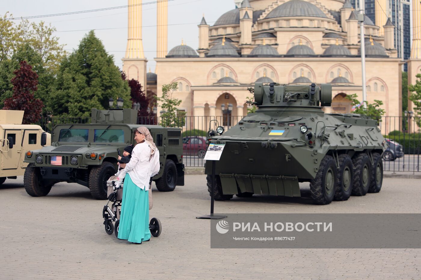 В Грозном открылась выставка трофейной техники из зоны СВО