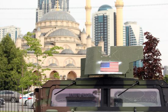 В Грозном открылась выставка трофейной техники из зоны СВО