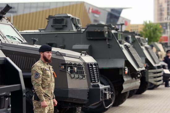 В Грозном открылась выставка трофейной техники из зоны СВО