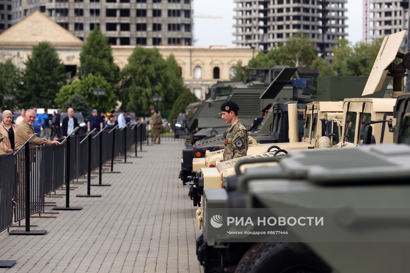 В Грозном открылась выставка трофейной техники из зоны СВО