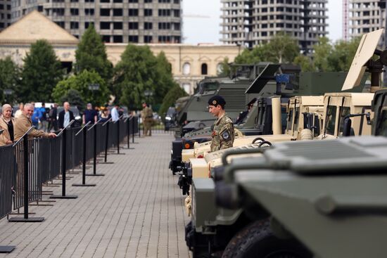 В Грозном открылась выставка трофейной техники из зоны СВО
