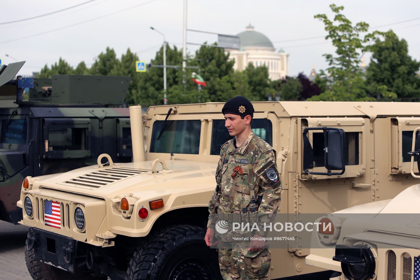 В Грозном открылась выставка трофейной техники из зоны СВО