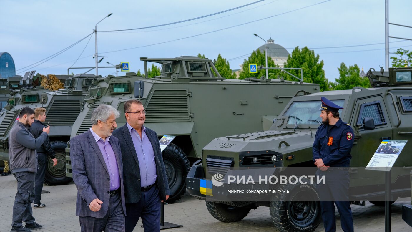 В Грозном открылась выставка трофейной техники из зоны СВО