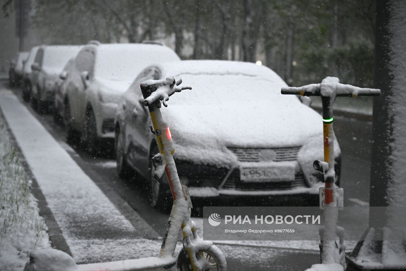 Снег в Москве