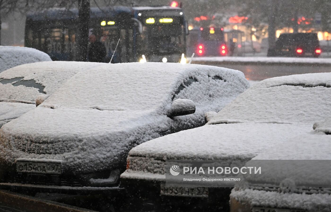 Снег в Москве