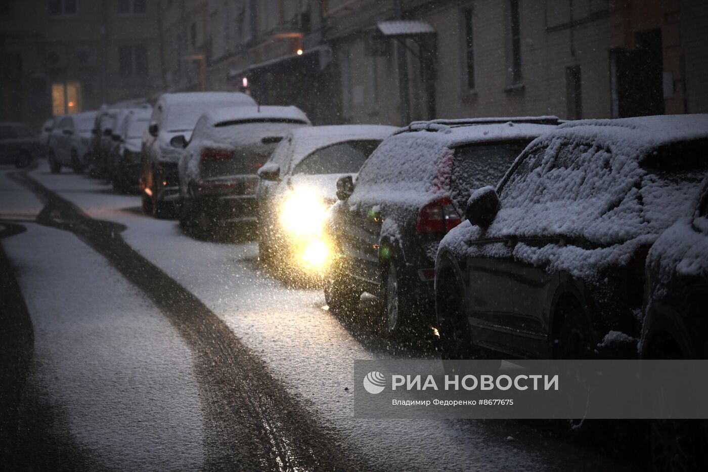 Снег в Москве