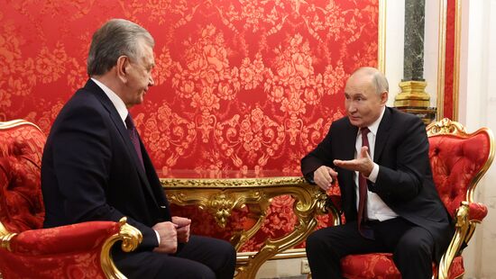 Встреча президентов России и Узбекистана