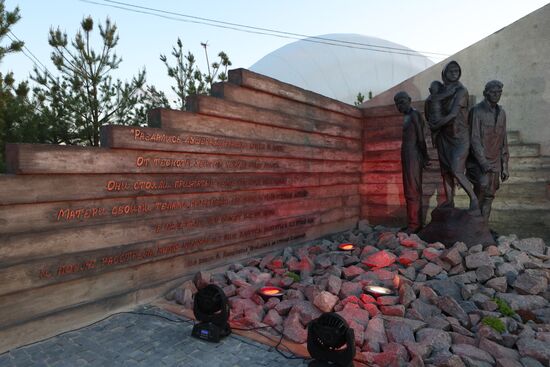 Открытие мемориала в память о погибших во времена ВОВ