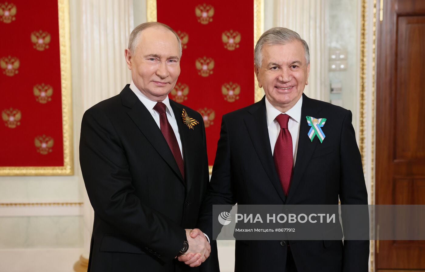 Прибытие лидеров иностранных государств для участия в военном параде, посвящённом 79-й годовщине Победы в Великой Отечественной войне