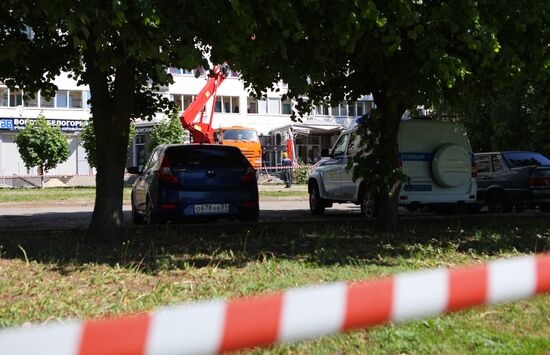 Последствия обстрела в Белгороде