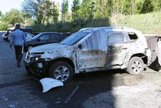 Последствия обстрела в Белгороде