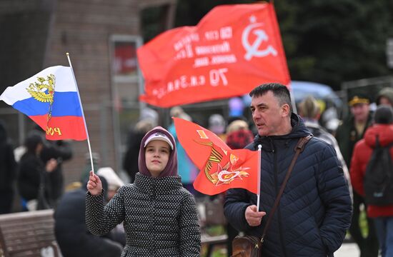 Празднование Дня Победы в Москве