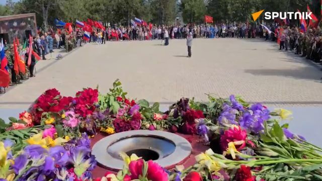 Автопробег на Днестре в честь Дня Победы завершился митингом и возложением цветов