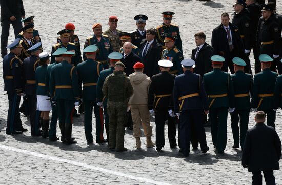 Президент Владимир Путин принял участие в параде Победы в Москве