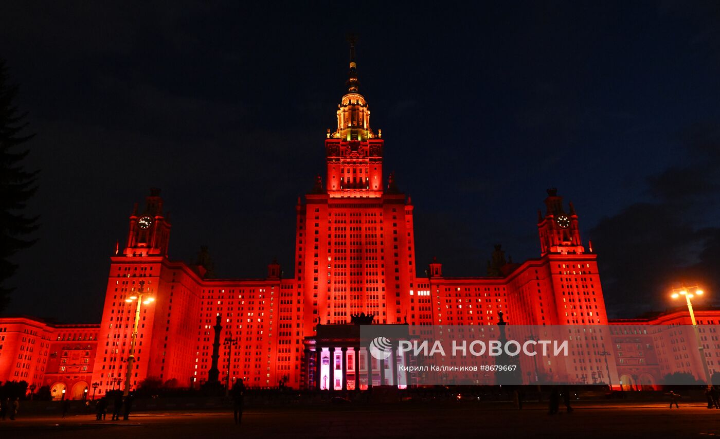 Празднование Дня Победы в Москве