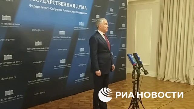 Володин рассказал, как Госдума будет утверждать кандидатуру премьера