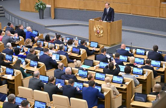 Пленарное заседание Государственной Думы РФ 
