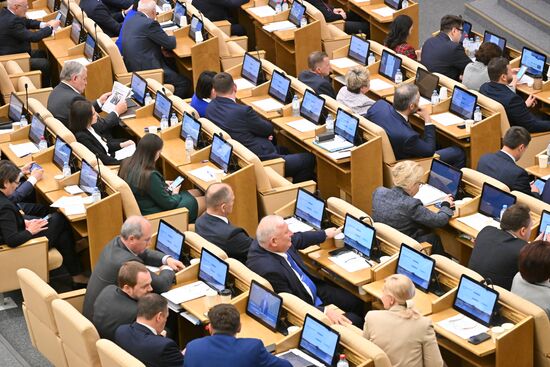 Пленарное заседание Государственной Думы РФ 