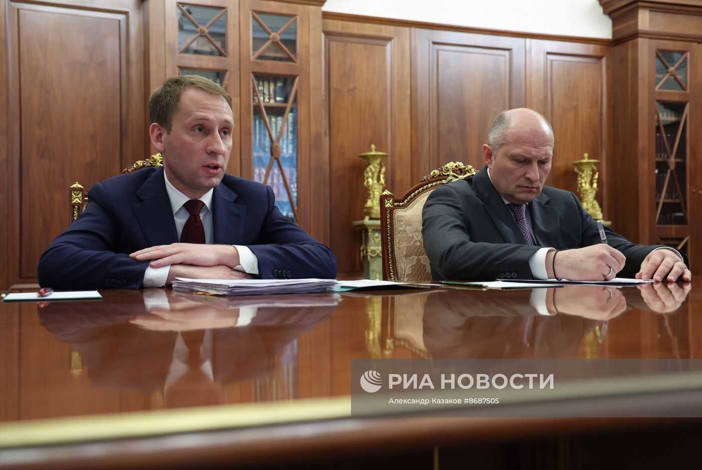 Президент Владимир Путин провел рабочую встречу с Александром Куренковым и Александром Козловым