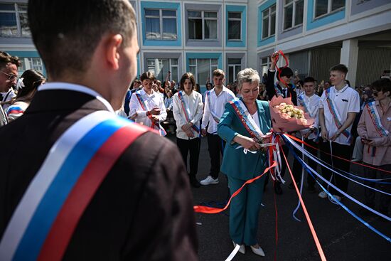 Празднование последнего звонка в Москве