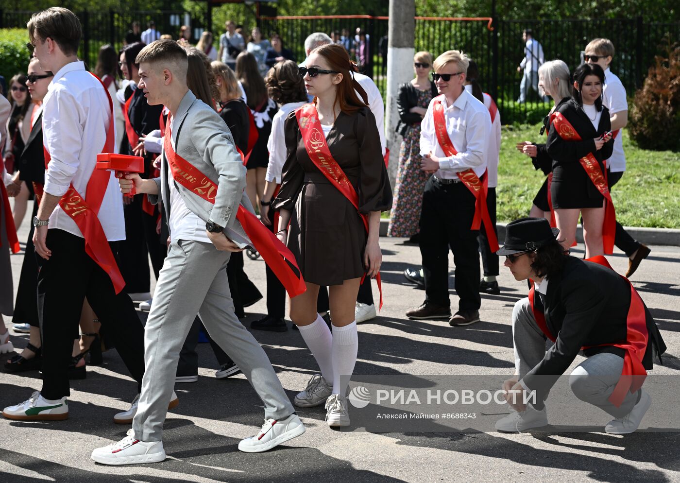 Празднование последнего звонка в Москве