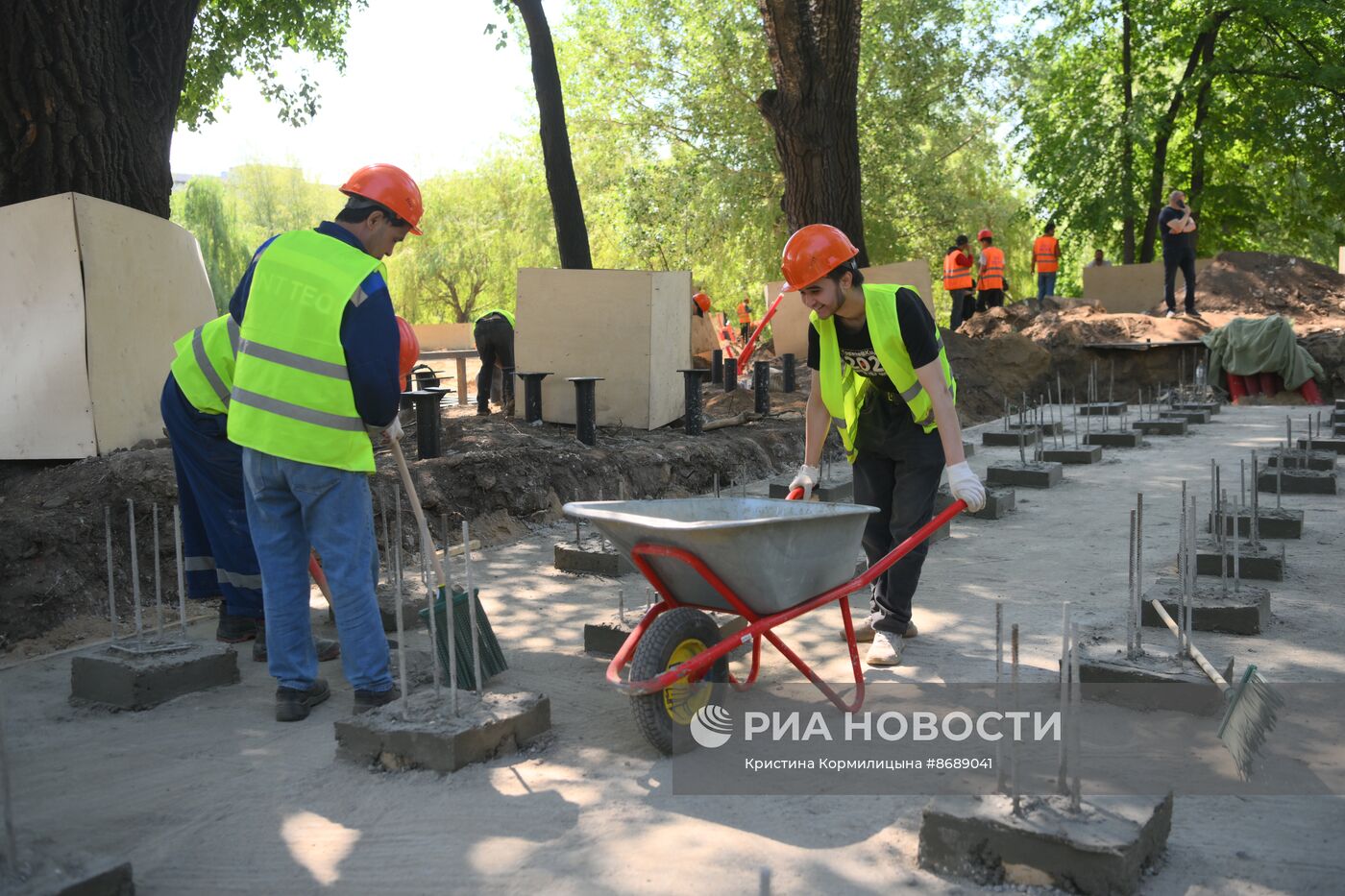 Работы по благоустройству Москвы